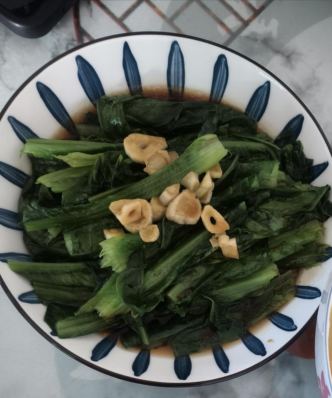 白灼油麦菜——晚间减肥餐