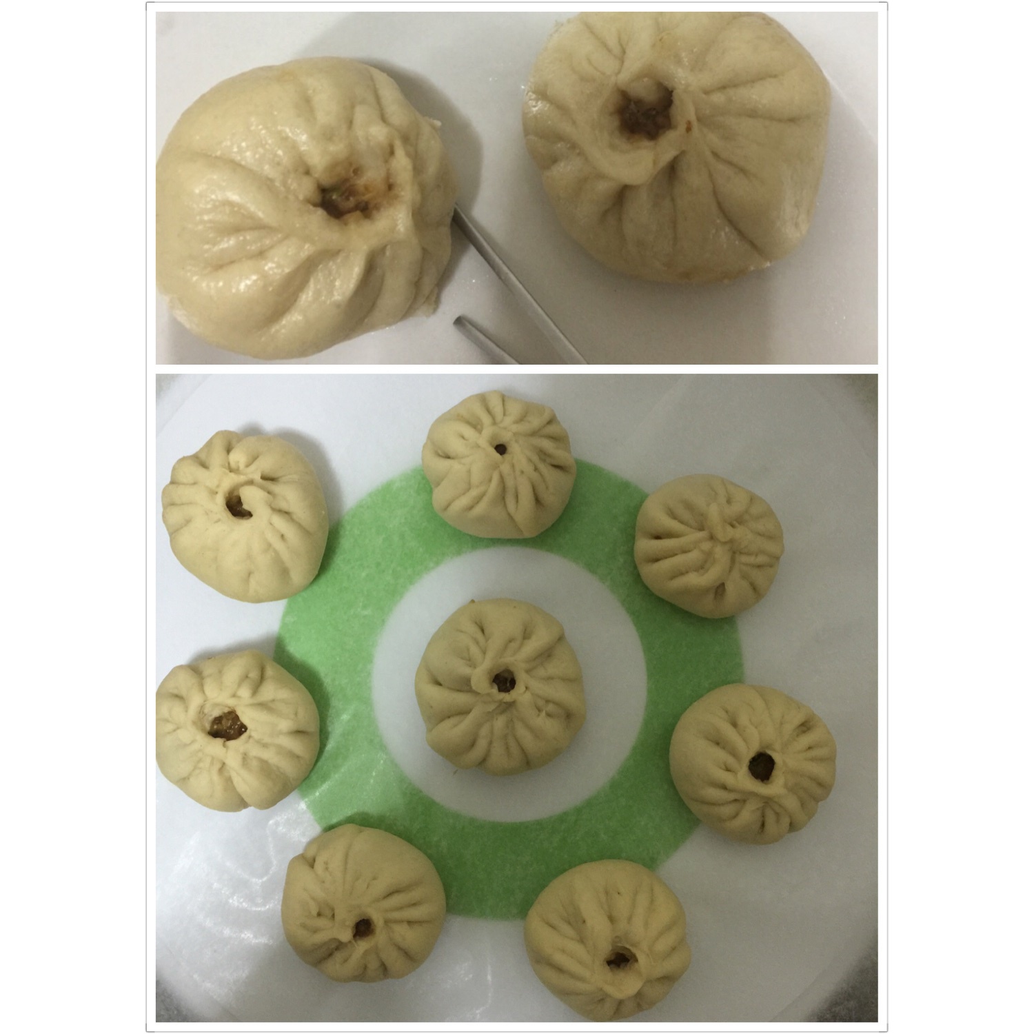 直接发酵法的白胖包子