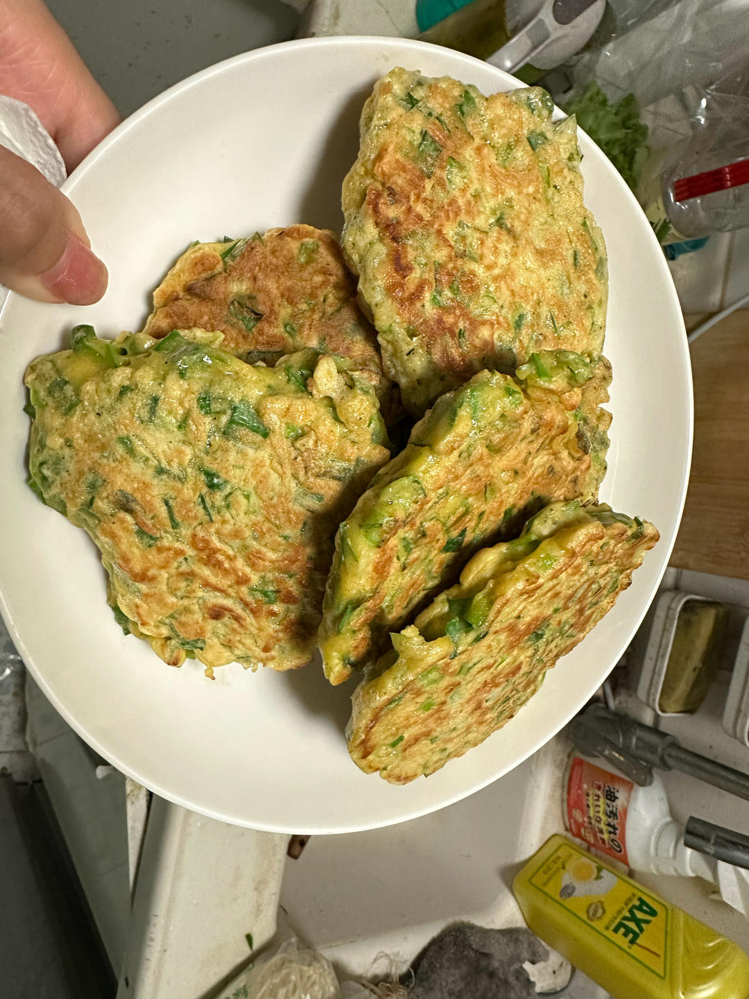 简单的韭菜鸡蛋饼