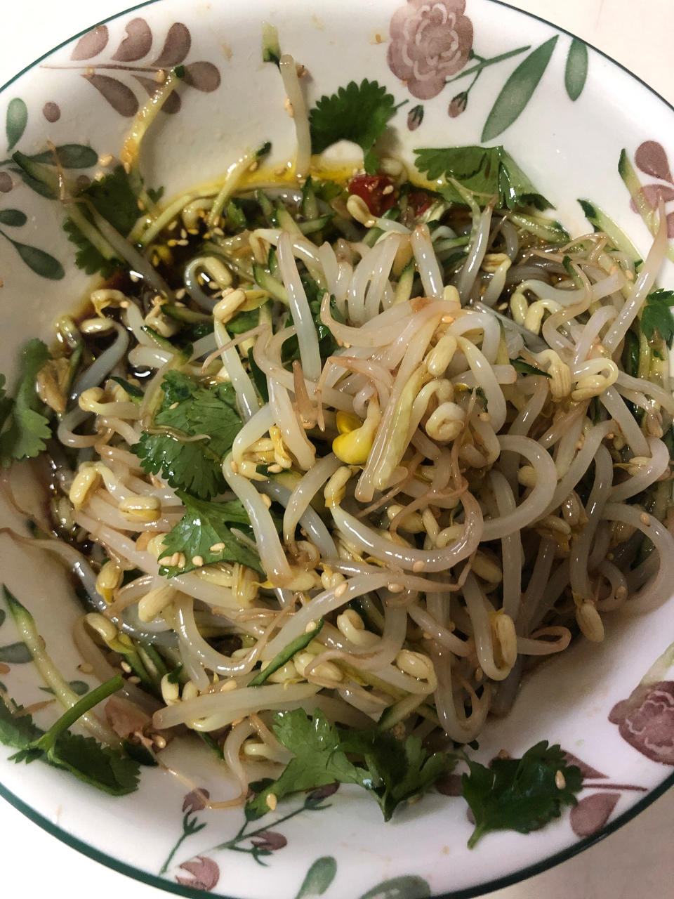 ㊙️开胃又下饭的凉拌豆芽！香辣过瘾零失败