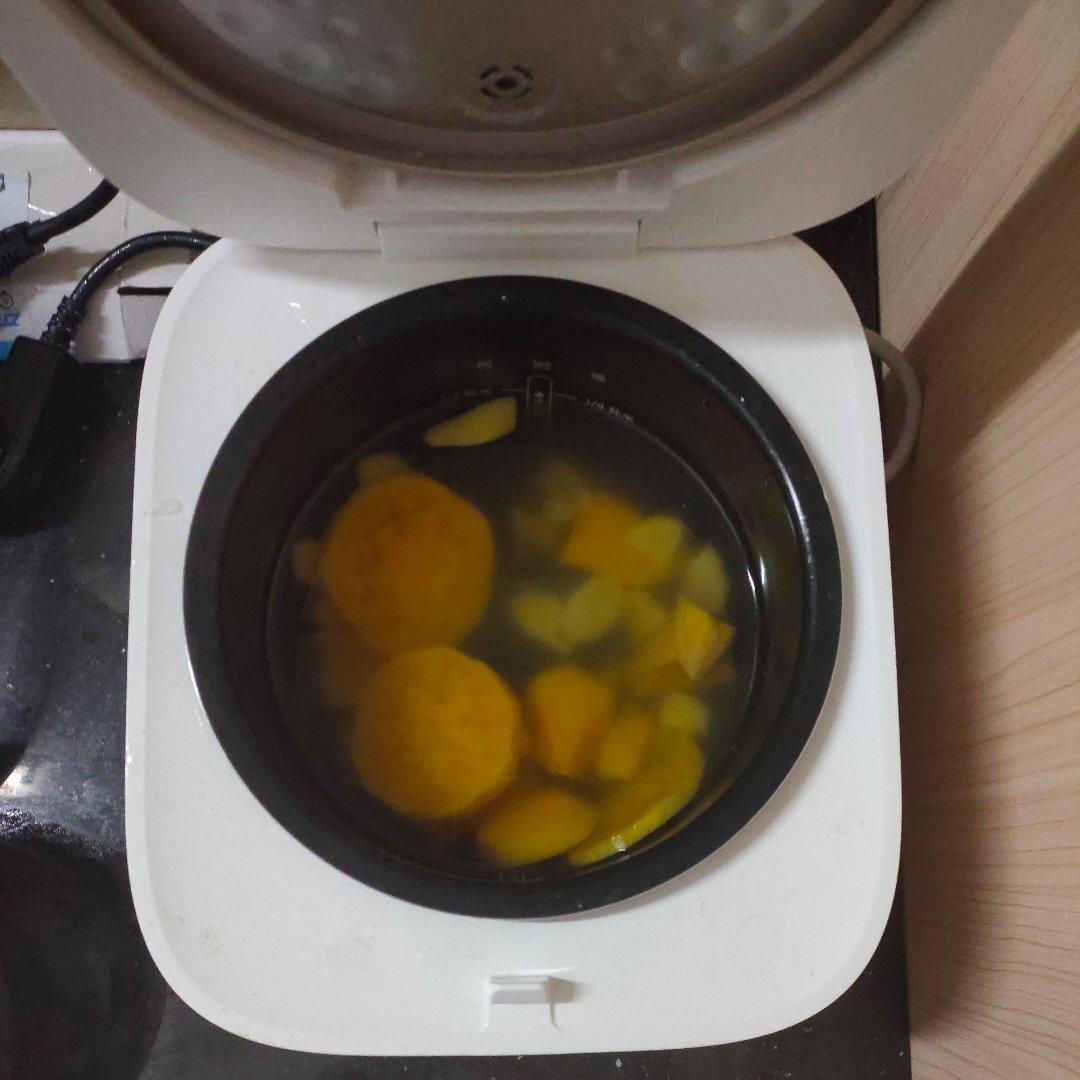 电饭锅版番薯芋头姜红糖水