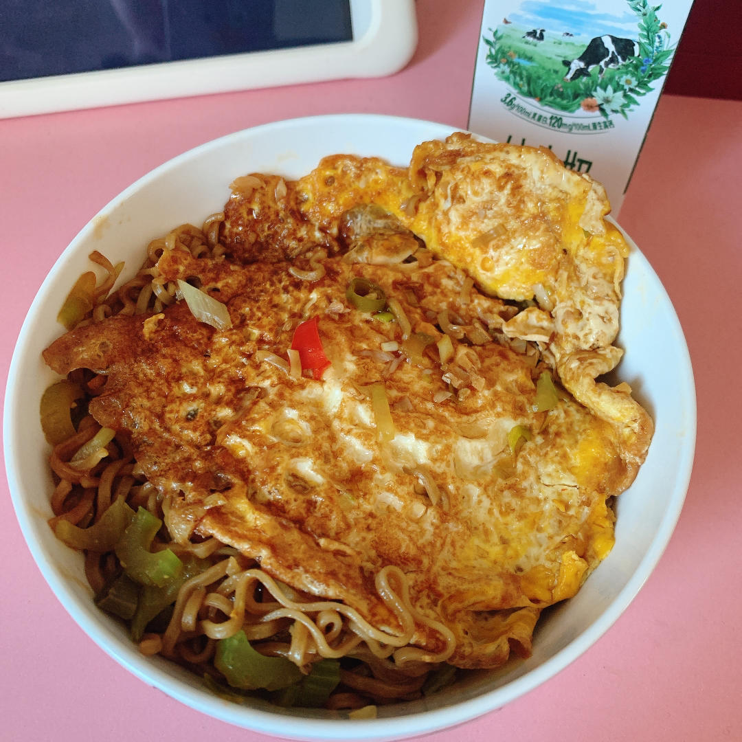 减脂荷包蛋焖荞麦面