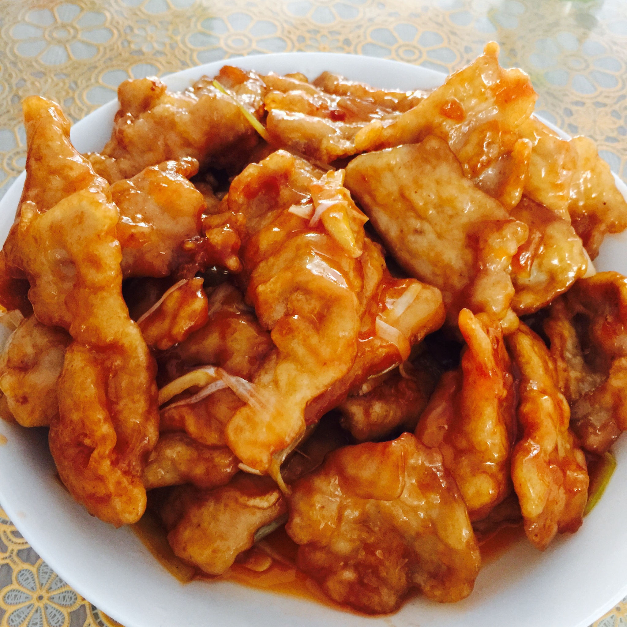 李大怡要努力变成更好的人做的锅包肉