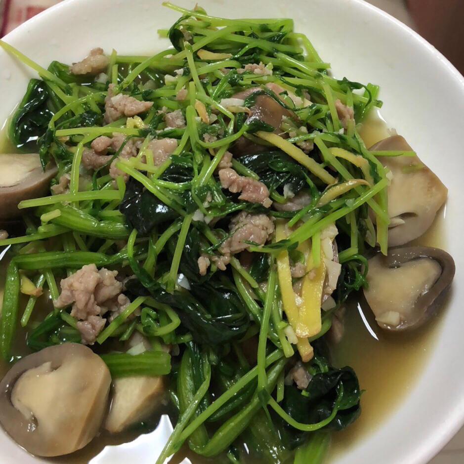 不用高汤或浓汤宝的“上汤豆苗”😄😄😄