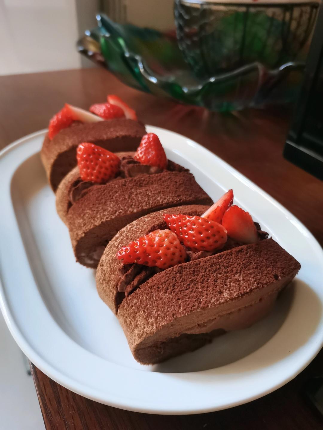 🍫双倍浓郁｜巧克力蛋糕卷｜卷不裂｜不消泡｜脏脏小贝