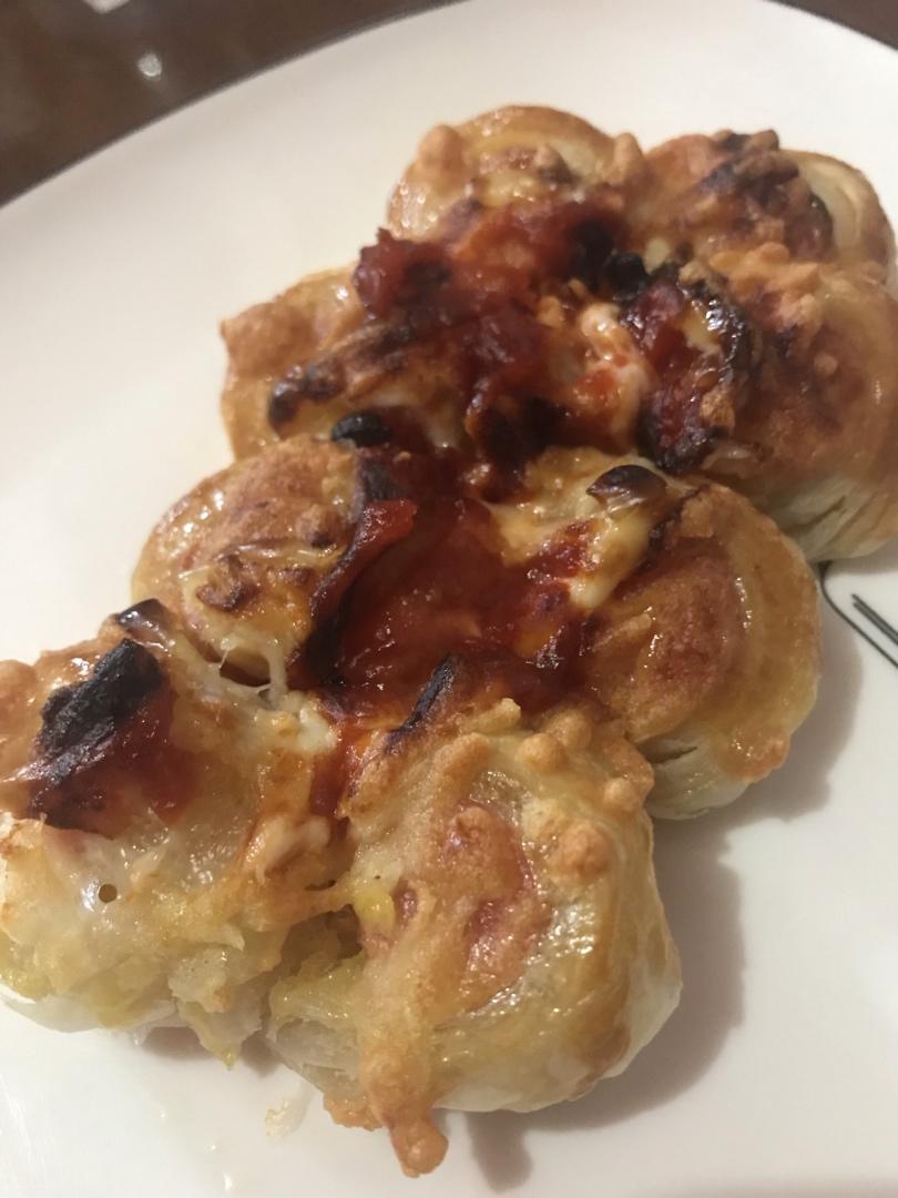 绝对不输面包店的【手抓饼火腿麻花辫】