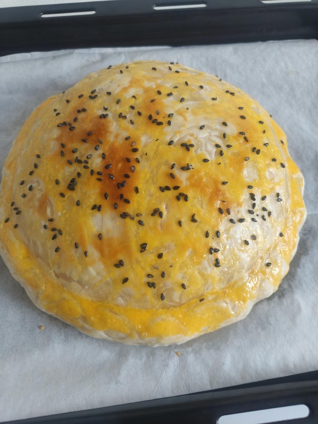手抓饼版榴莲酥