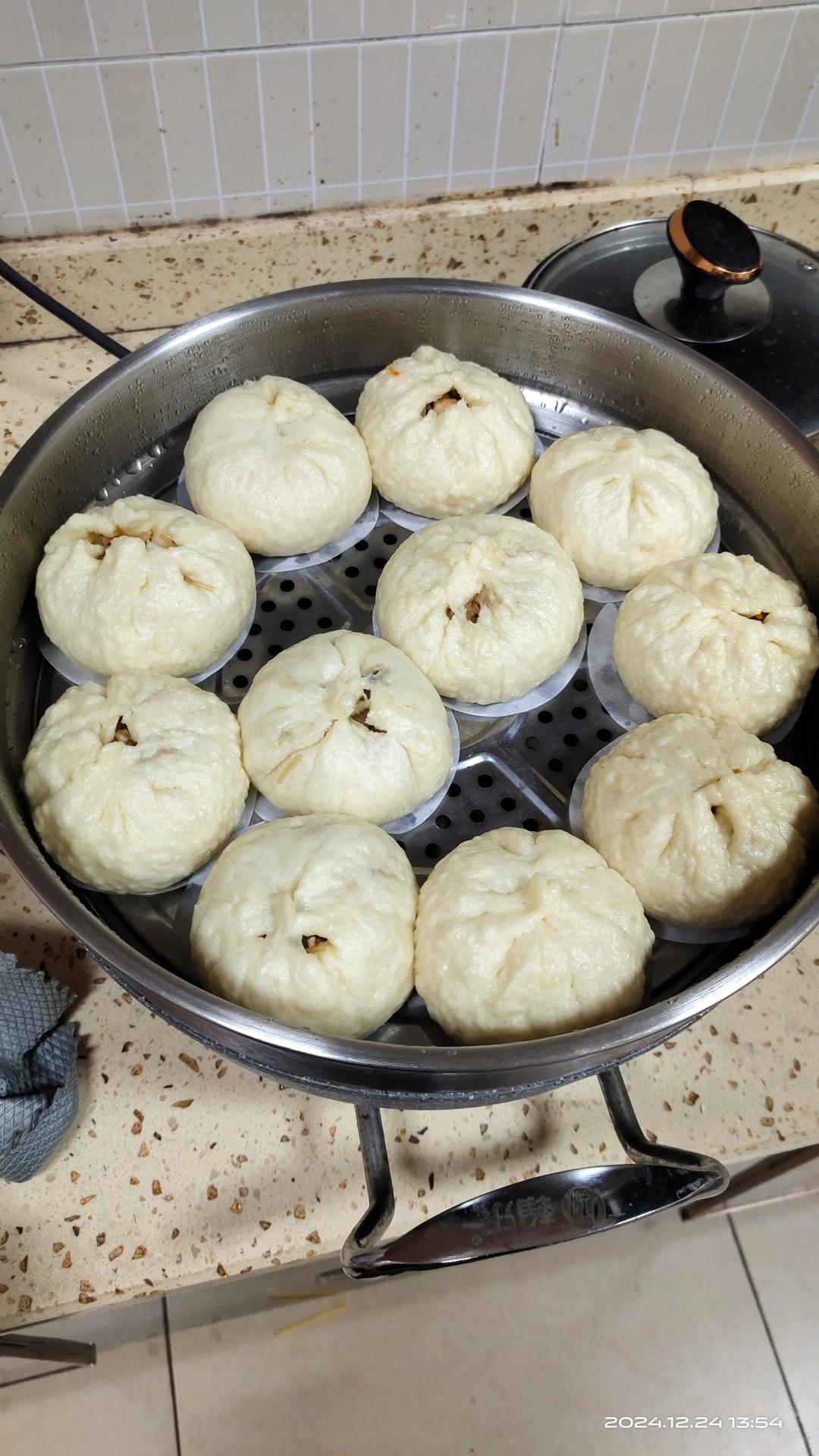皮薄馅儿大的粉丝肉末包子（馅料做法）