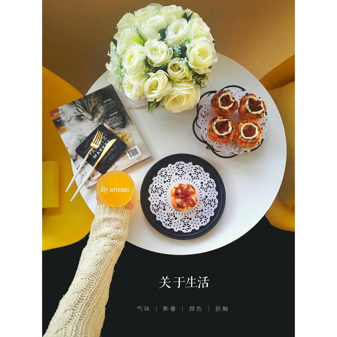 花朵香肠小餐包