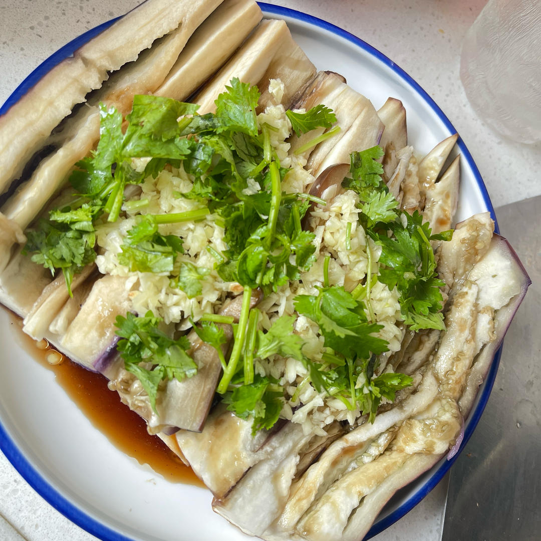 蒜蓉清蒸茄子凉拌菜🍆