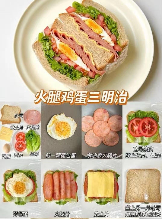 自制三明治🥪的做法 步骤34