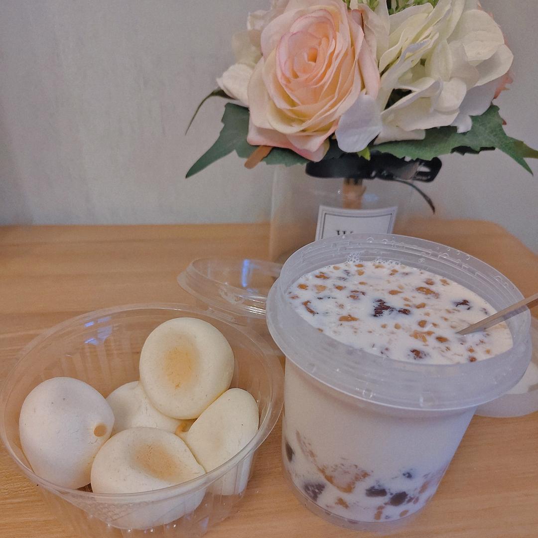 桃胶芋圆牛奶羹