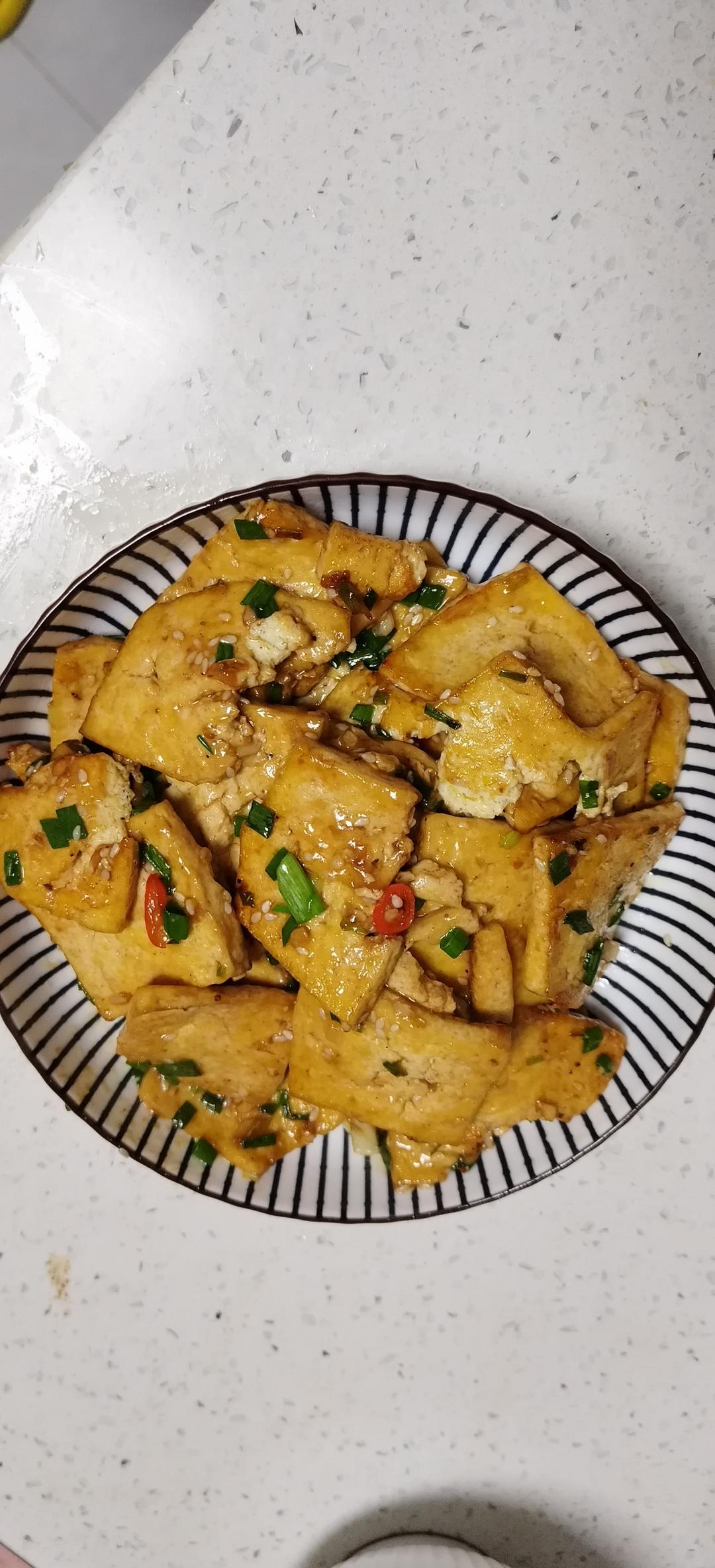 蒜香煎豆腐 炒鸡无敌美味
