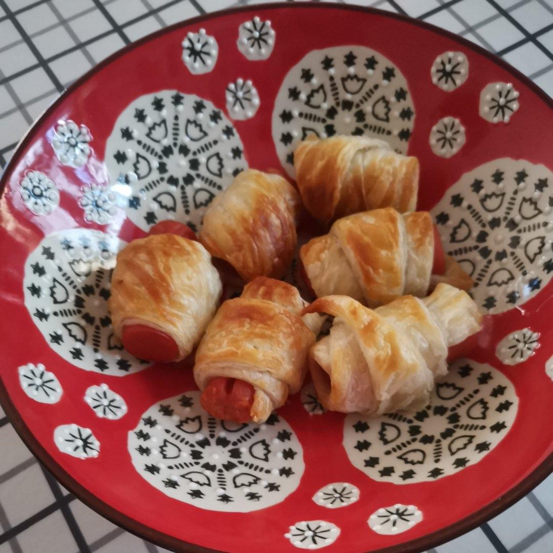 手抓饼版可颂火腿卷