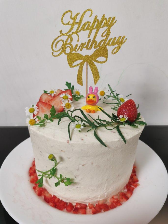 草莓蛋糕（自制草莓酱）