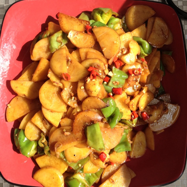 懒人版青椒土豆片