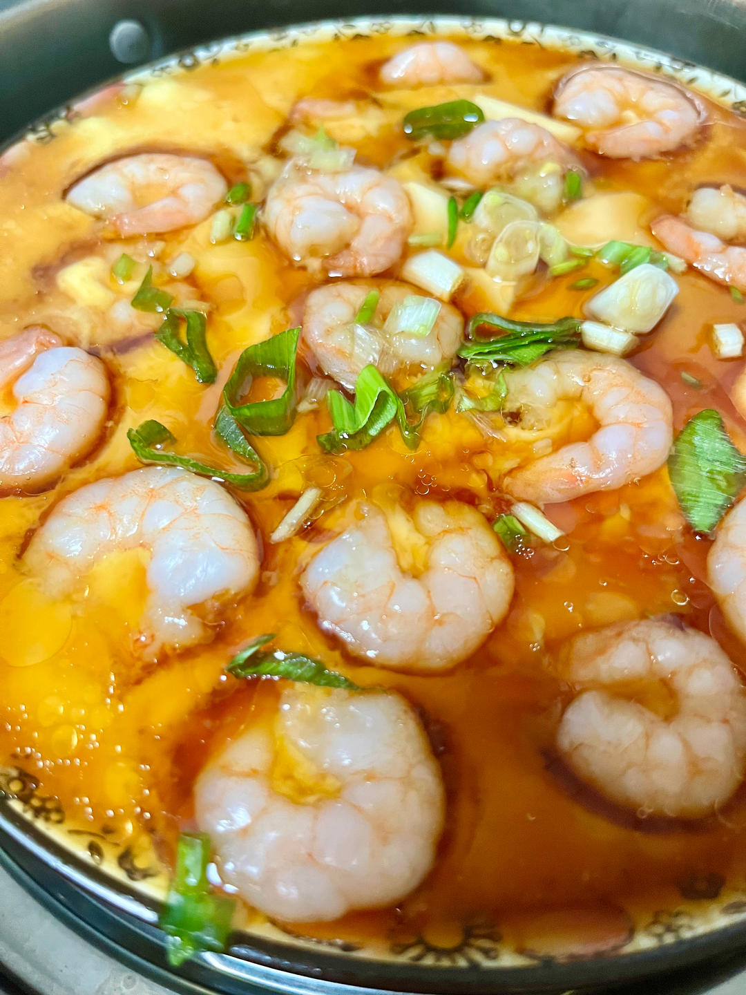 虾仁豆腐蒸水蛋