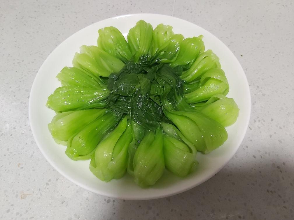 蚝油菜心蘑菇的做法 步骤4