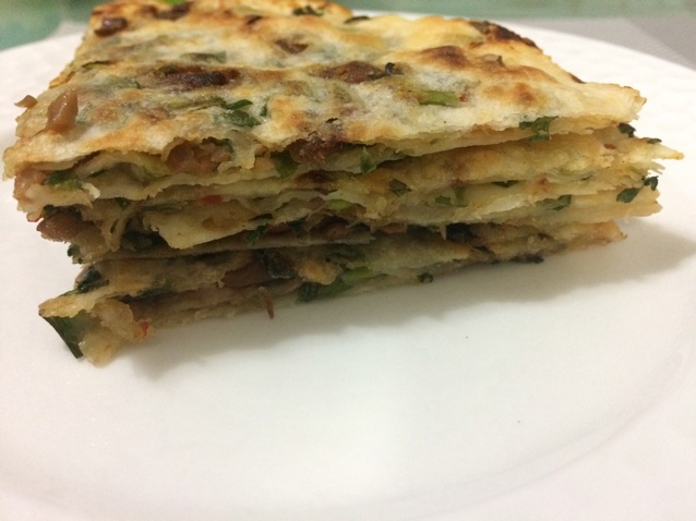 水饺皮｛葱油饼｝