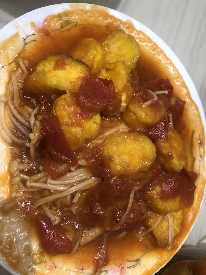 金针菇烧日本豆腐