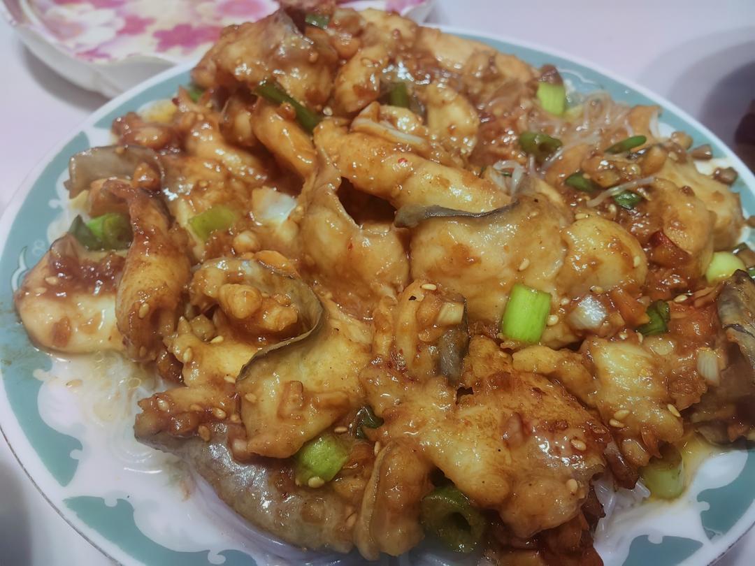 蒜香黑鱼片