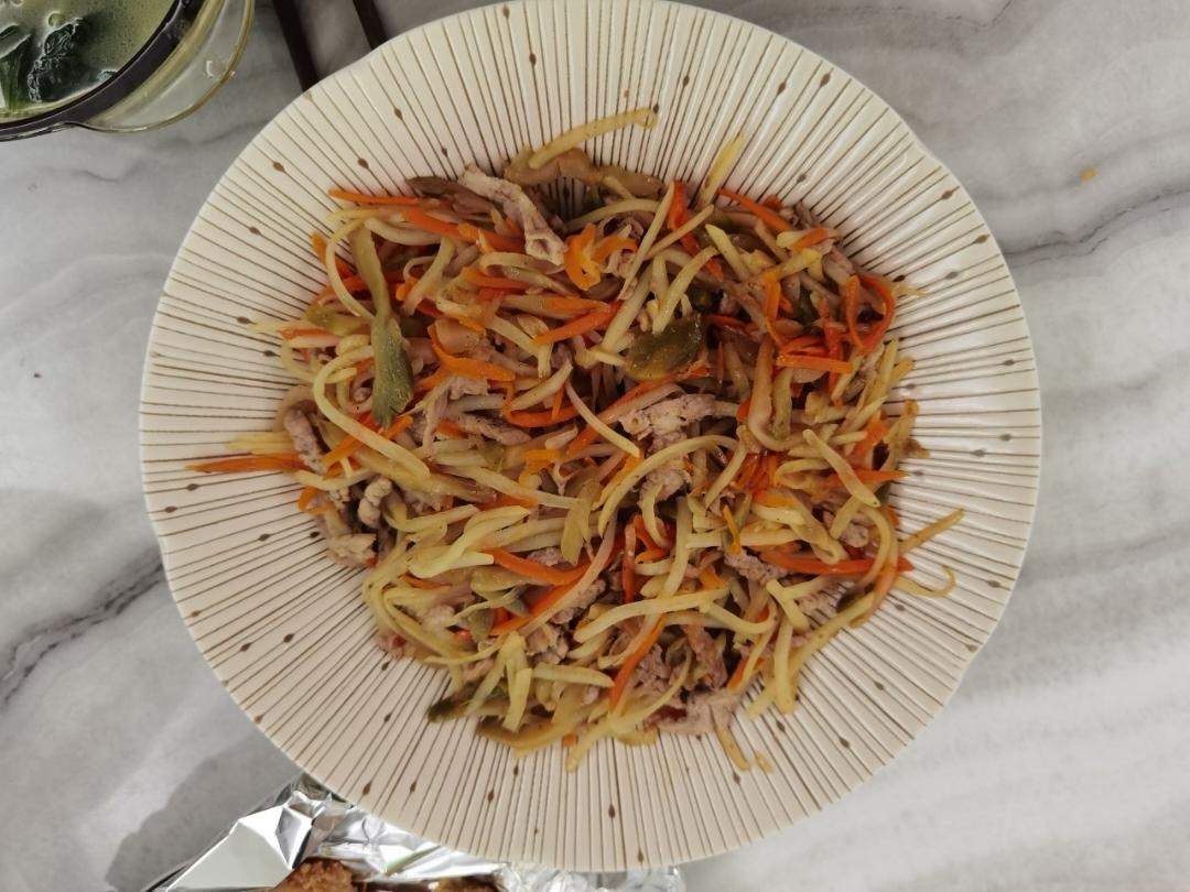 肉炒三丝