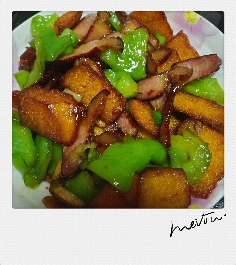 窝头炒腊肉