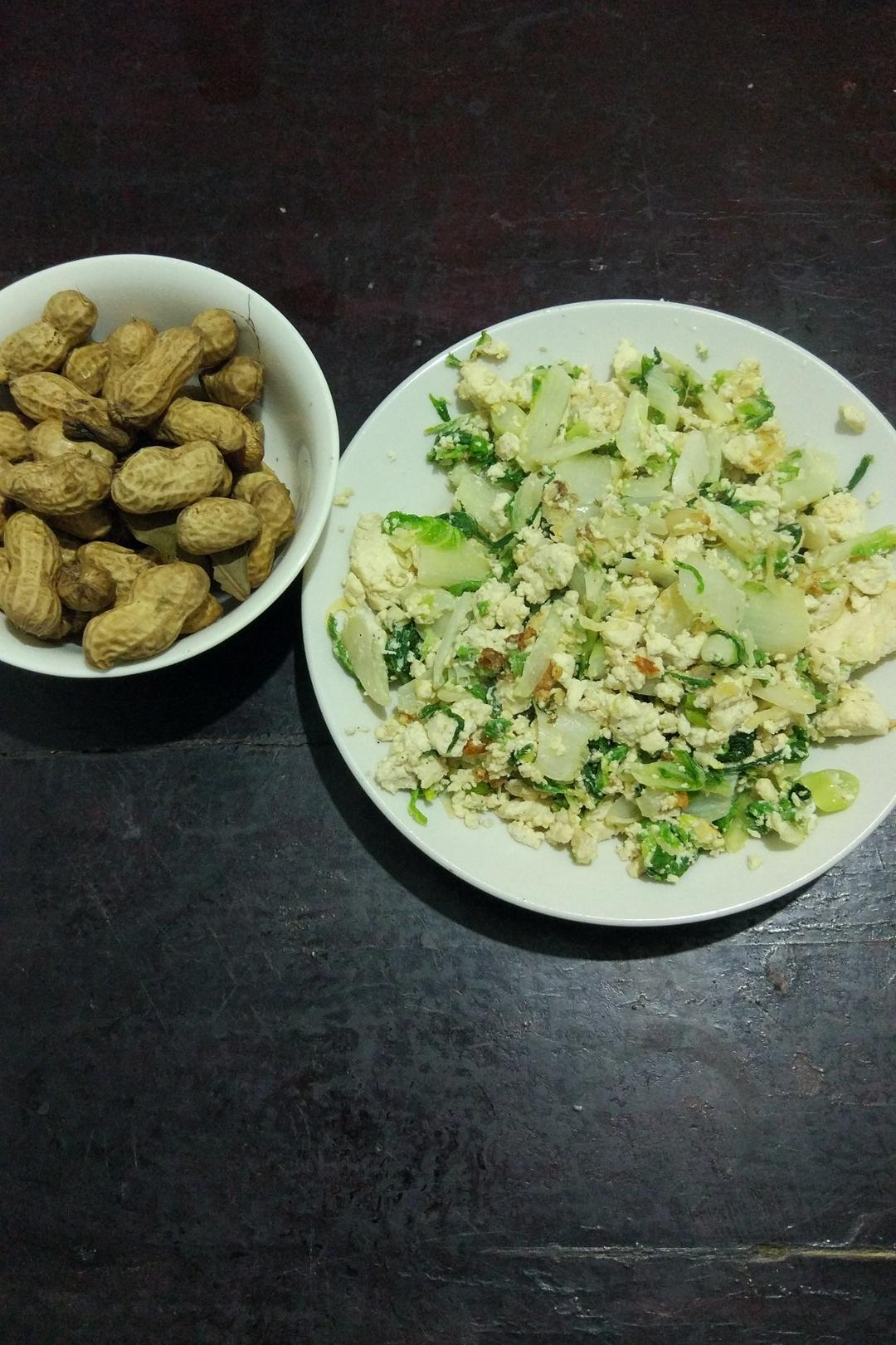 鸡刨豆腐