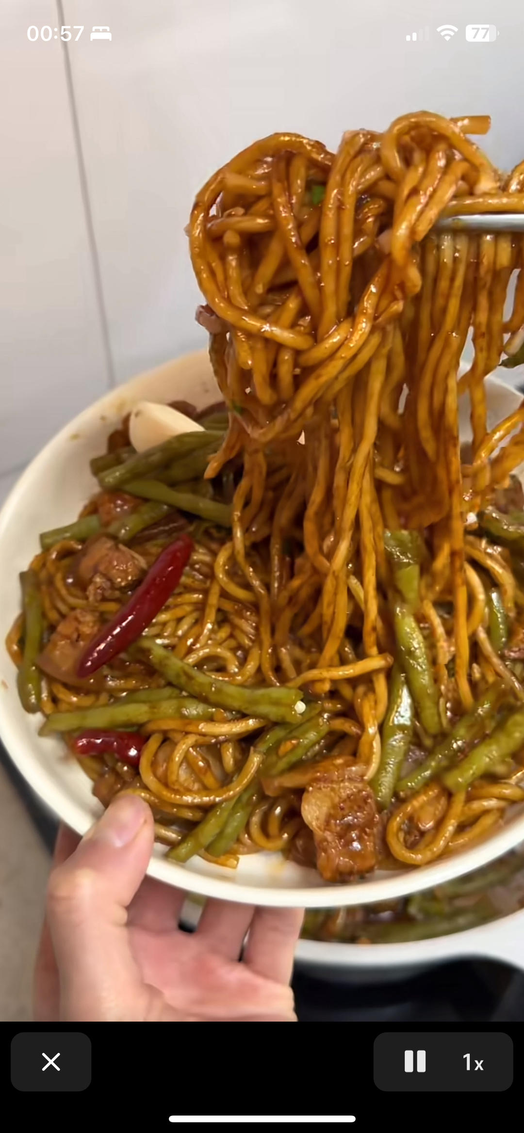 豆角焖面