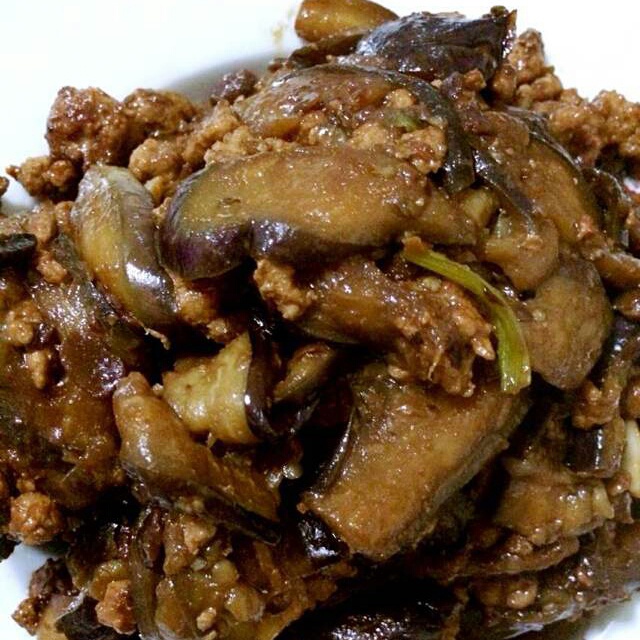 酱爆肉末茄子