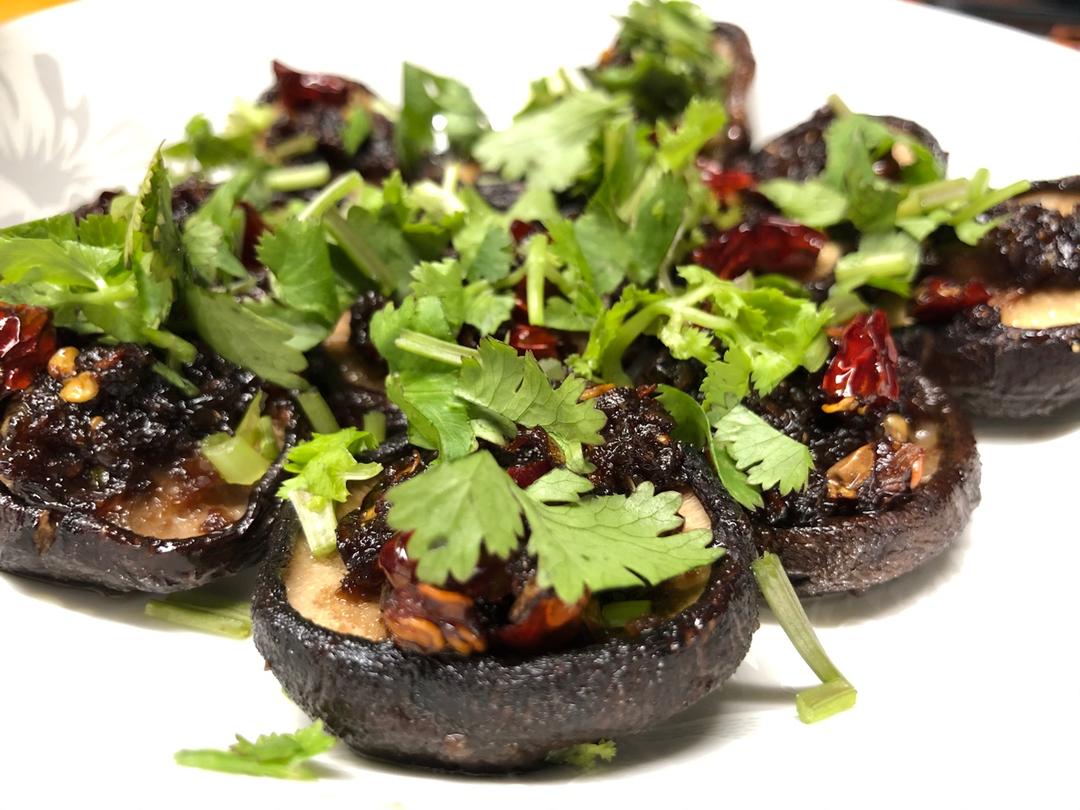 蒜蓉孜然烤香菇