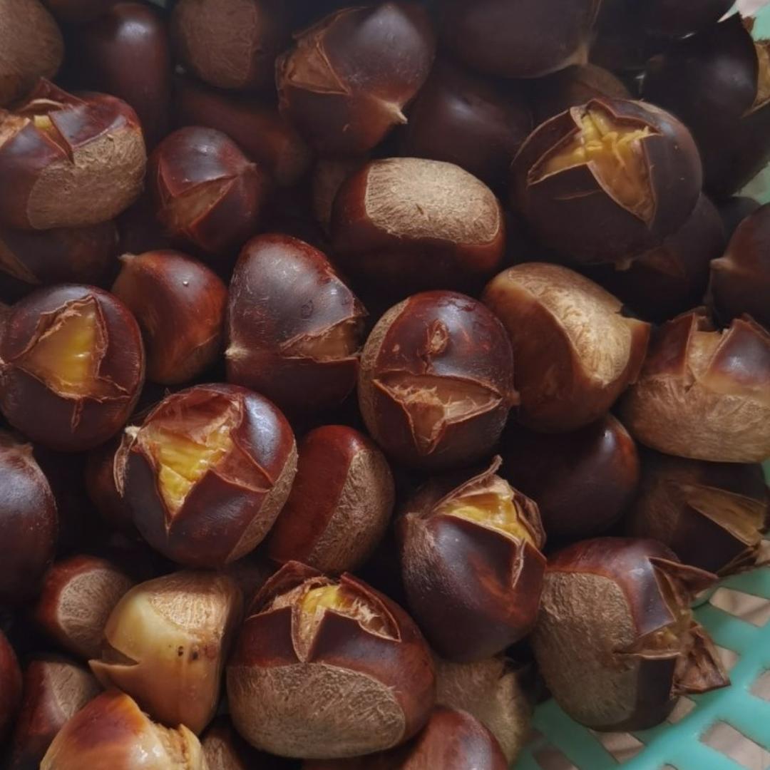 电饭煲煮栗子，栗子肉会跳出来~（内附划切口方法）