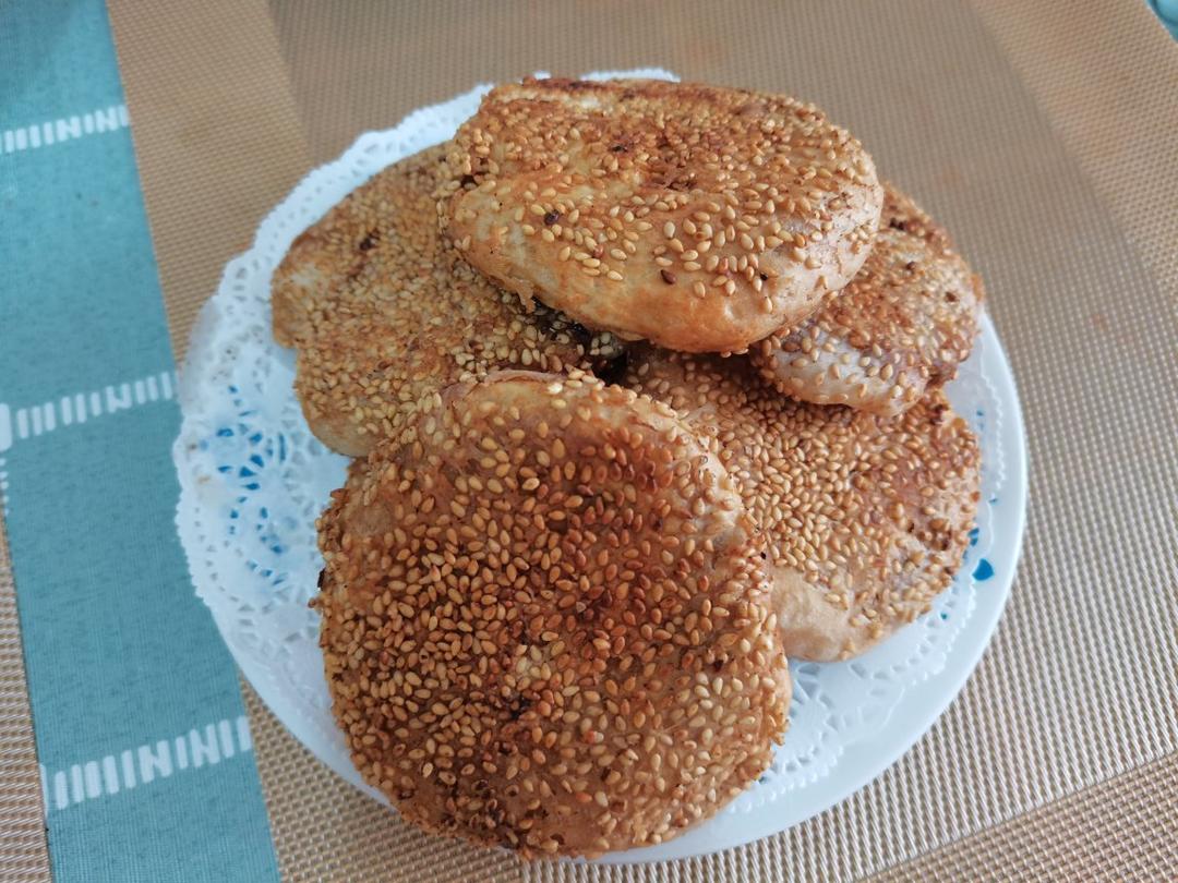 老北京麻酱烧饼 酥香可口 层次分明 附细节视频详解