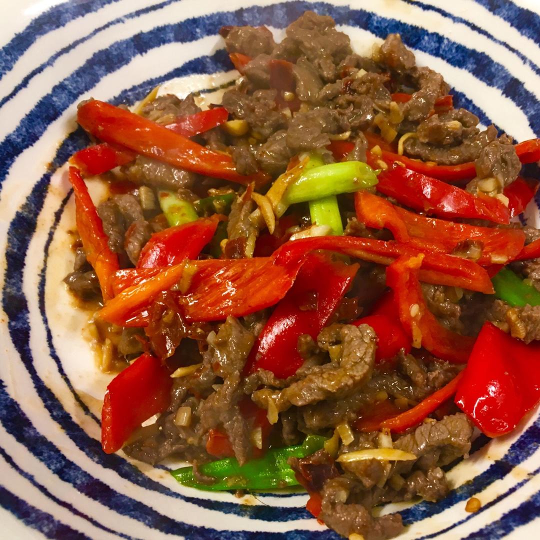 十八秒生爆牛肉
