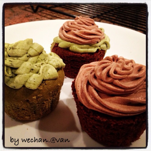 【知足常樂】- 抹茶巧克力大理石杯子蛋糕