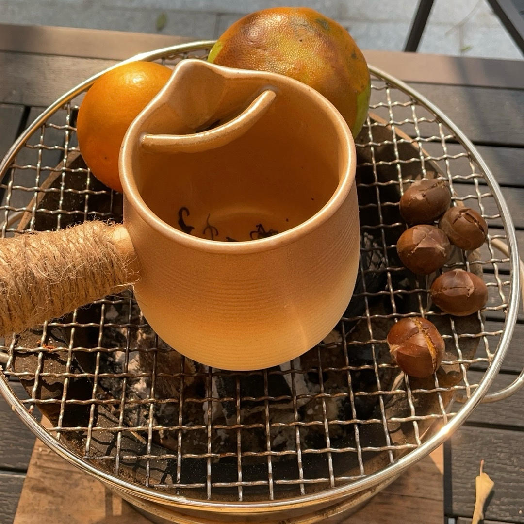 围炉可以煮茶 也可以做罐罐烤奶-红枣桂圆红茶烤奶