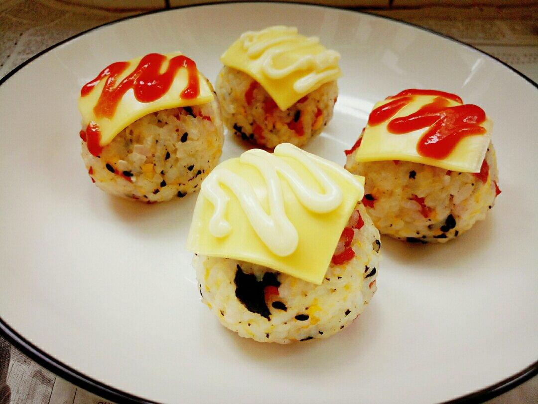 肆意繁华做的芝士鸡蛋烤饭团