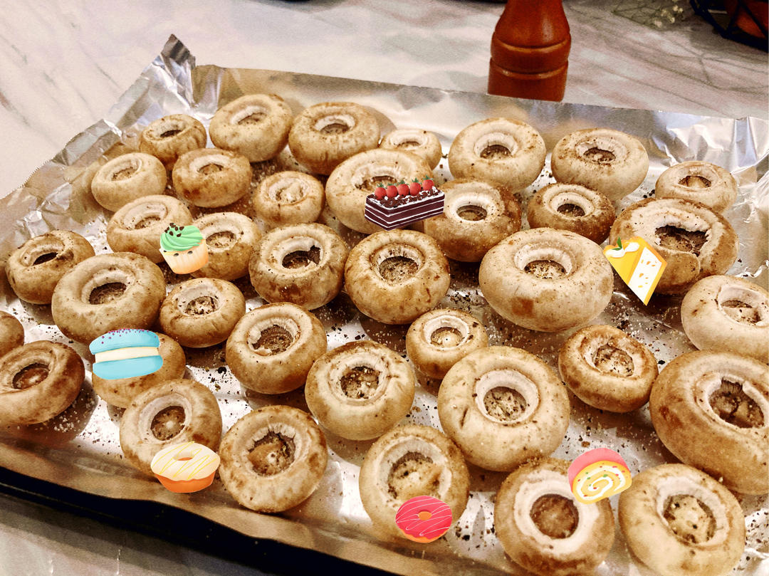 好吃，烤它！烤口蘑