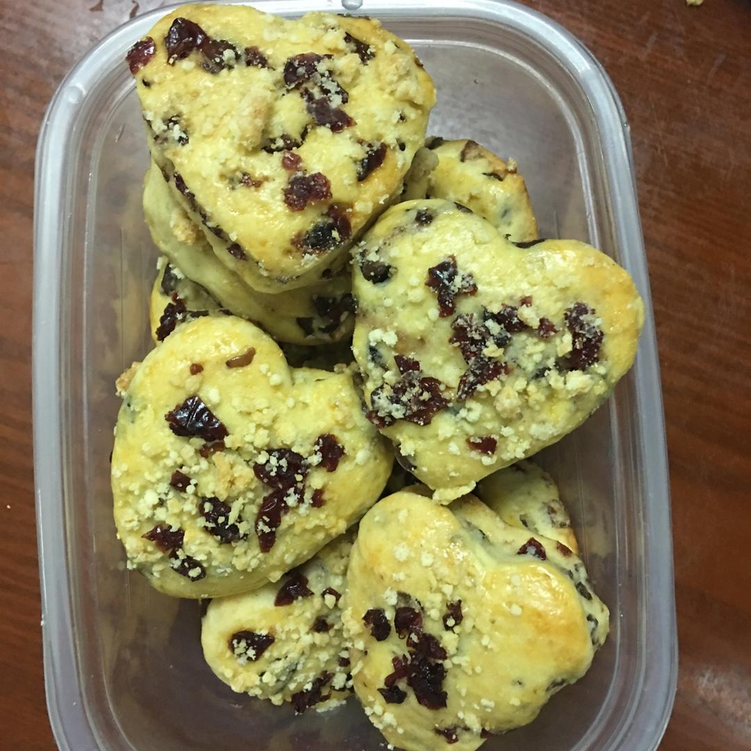 红豆蔓越莓司康（松饼）