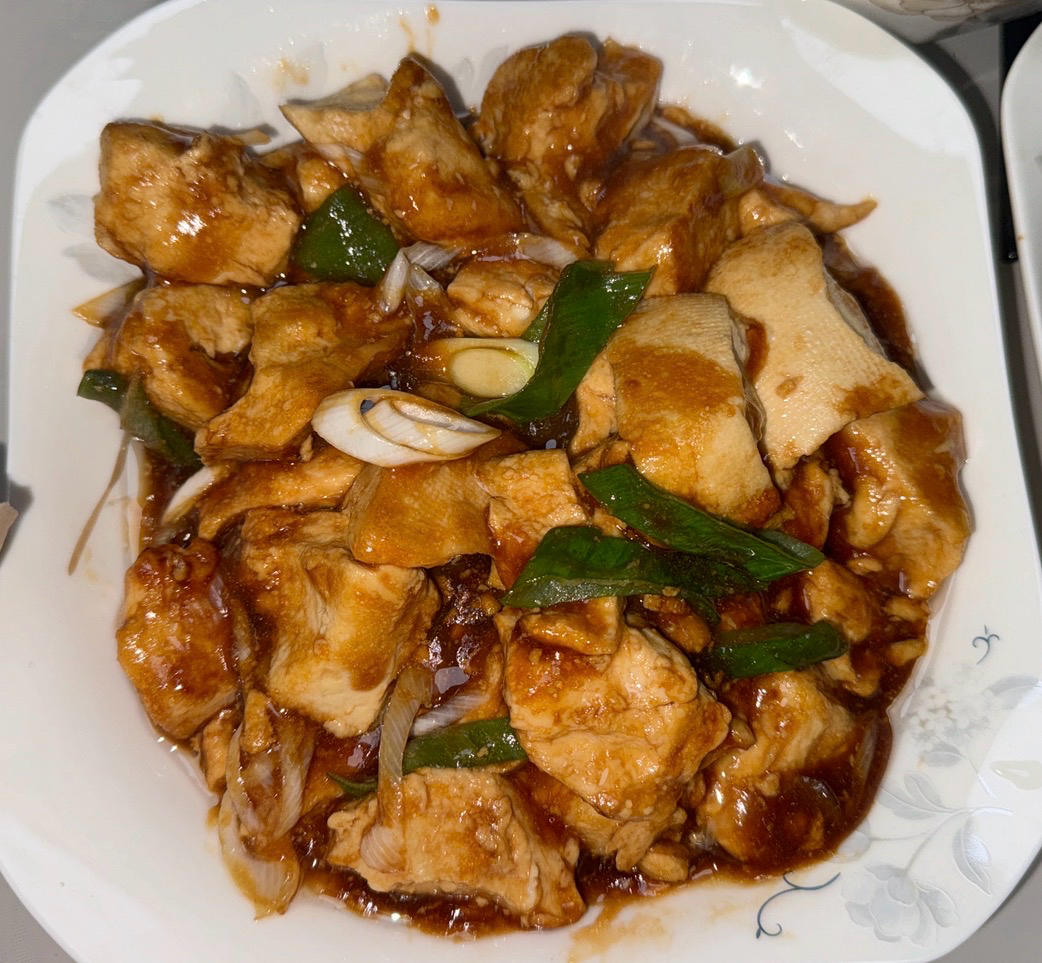 家常葱烧豆腐