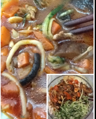 香菇肉末炸酱面