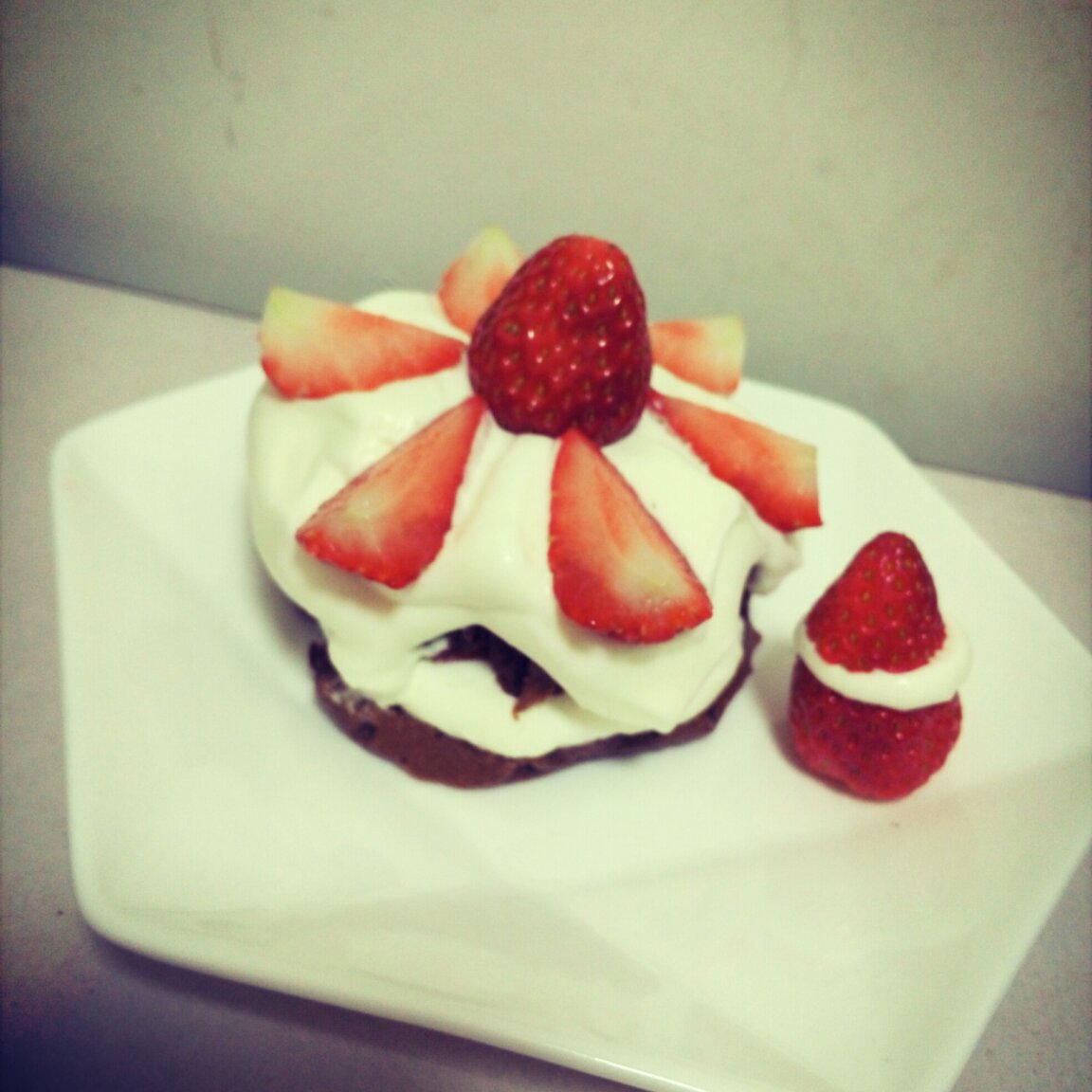 水果巧克力小蛋糕