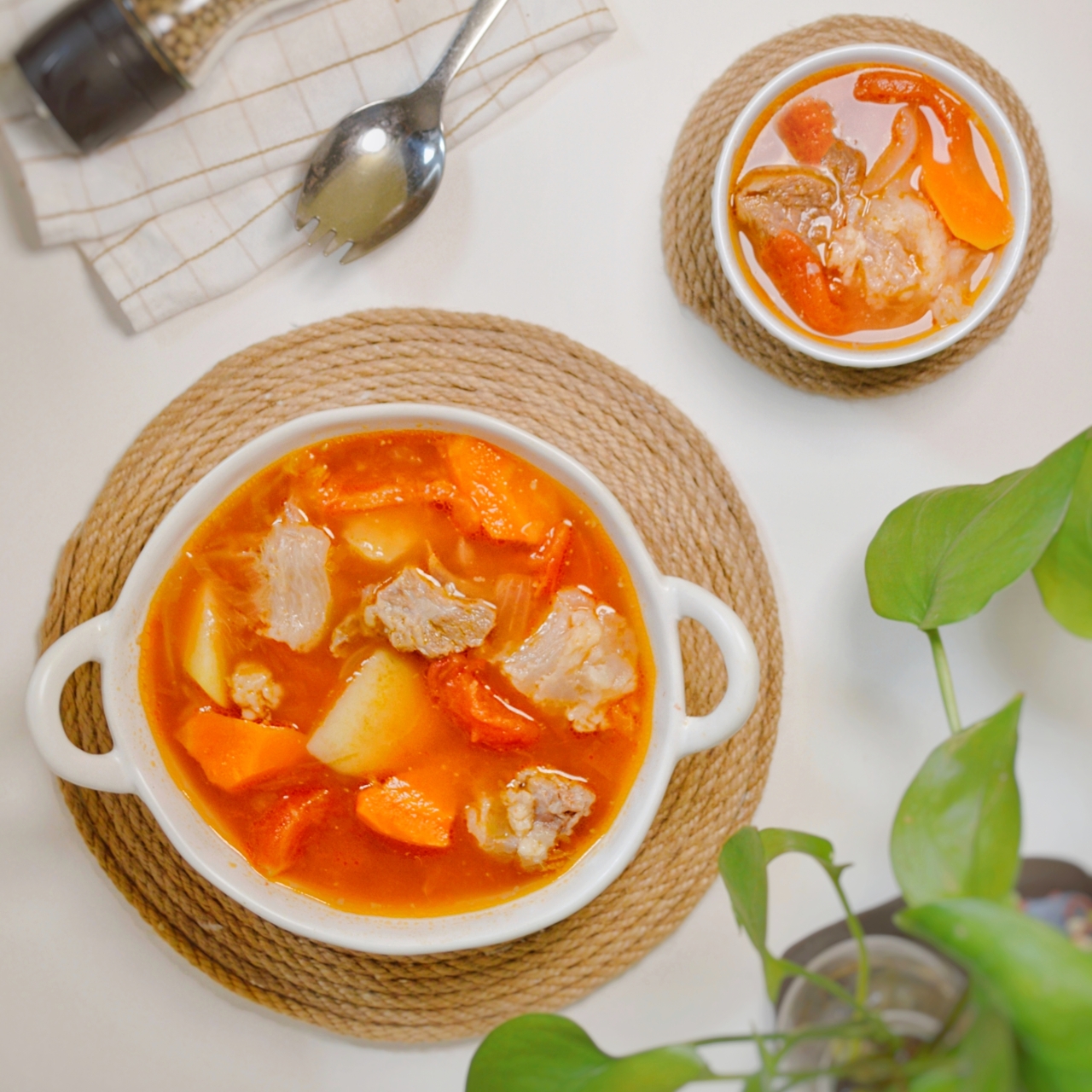 牛筋牛肉罗宋汤😋清新又香浓的做法
