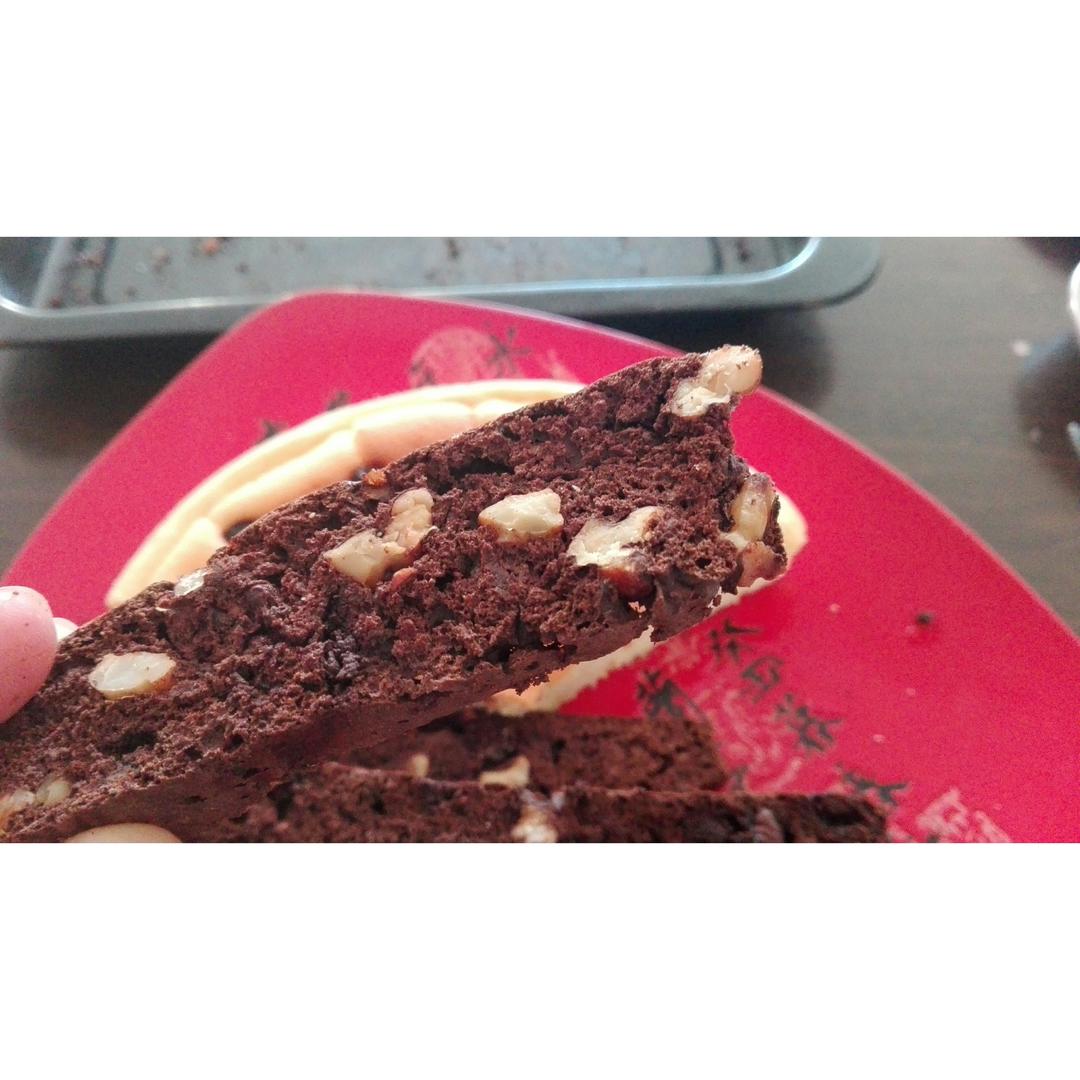 无油杏仁巧克力意式脆饼丨健康·零食（附7个意式脆饼成功要点）
