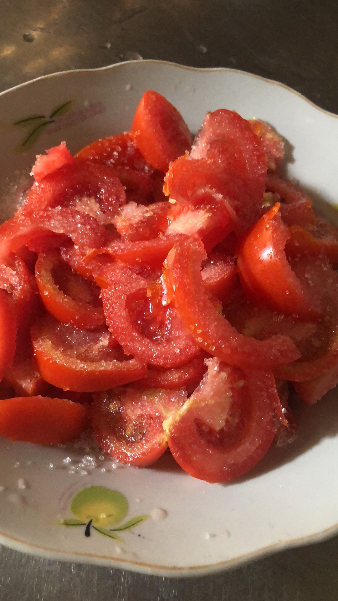 凉拌西红柿（火山飘雪）的做法