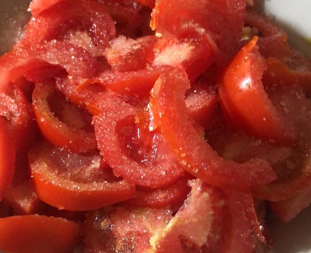 凉拌西红柿（火山飘雪）的做法