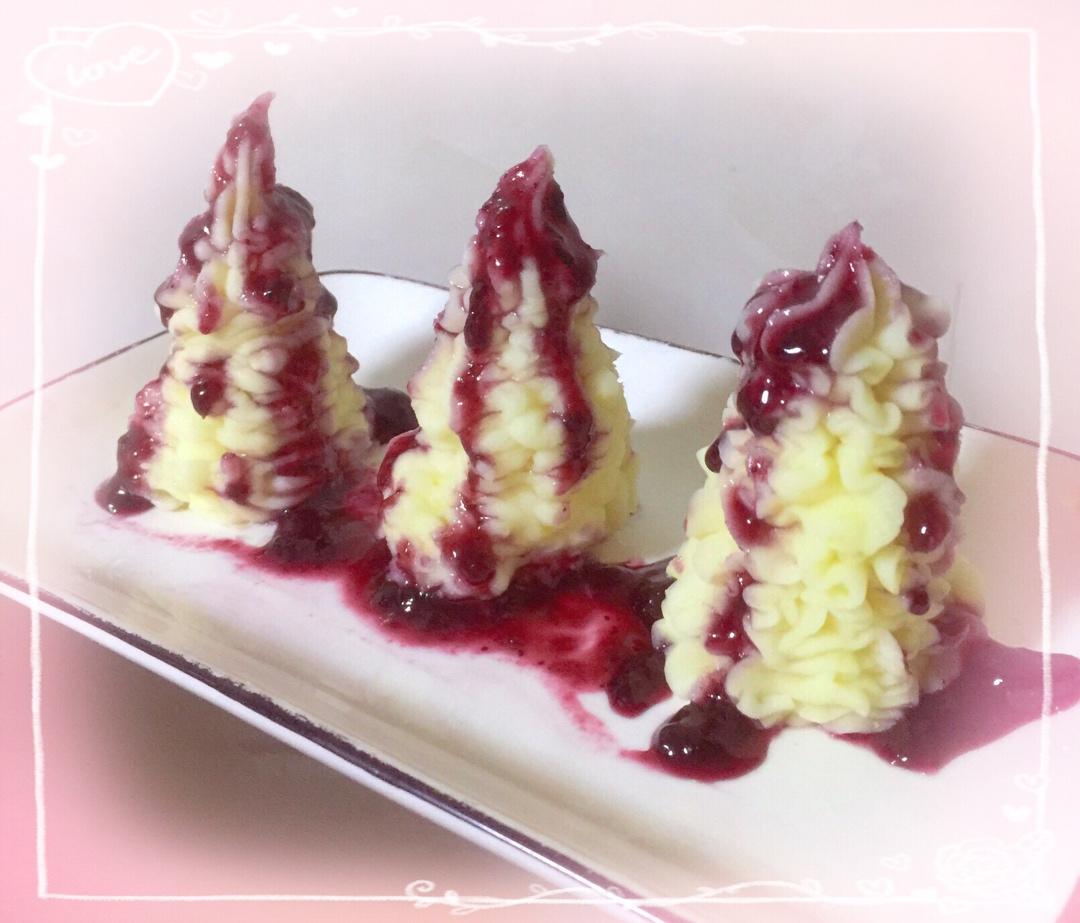 超级简单的蓝莓山药