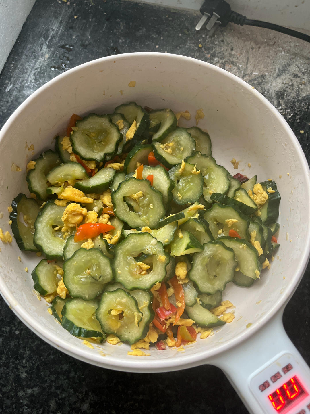 黄瓜炒鸡蛋 （青瓜炒鸡蛋）
