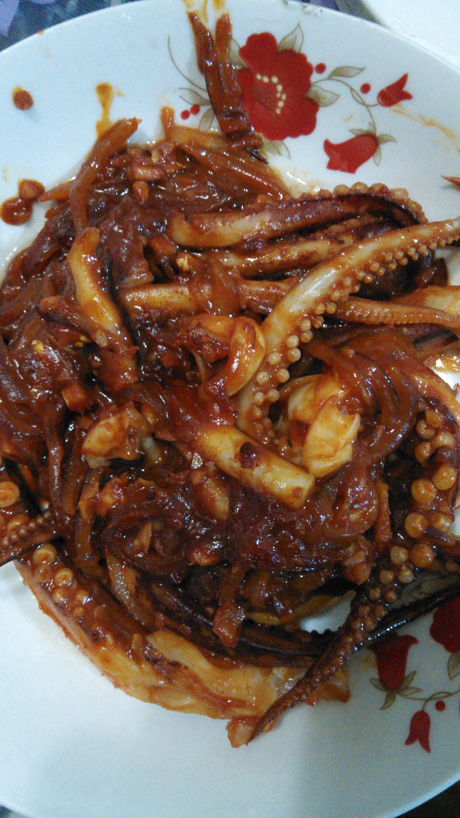 韩式辣酱炒鱿鱼