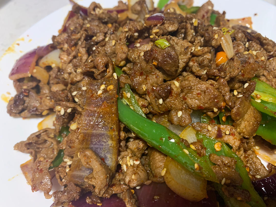 孜然炒羊肉片